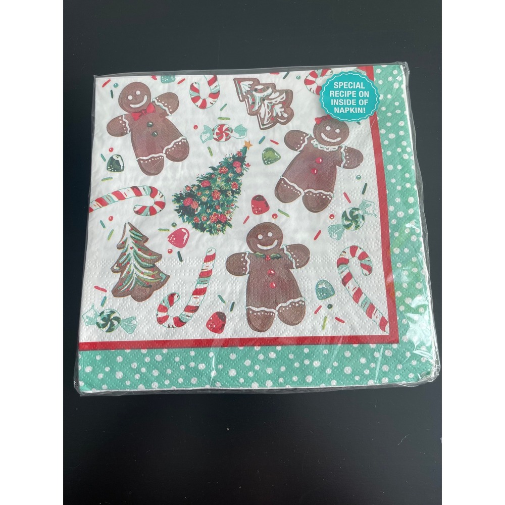 00513 -‎ Pioneer Woman Gingerbread Christmas Napkins 20 Cnt 3 Ply Special Recipe